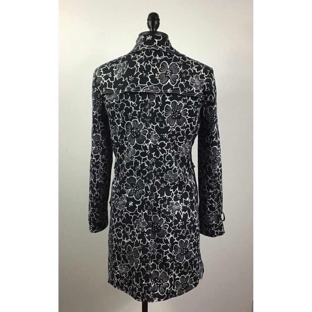 Anne Klein Women's Black/white floral jacket Size 4 - Picture 2 of 3